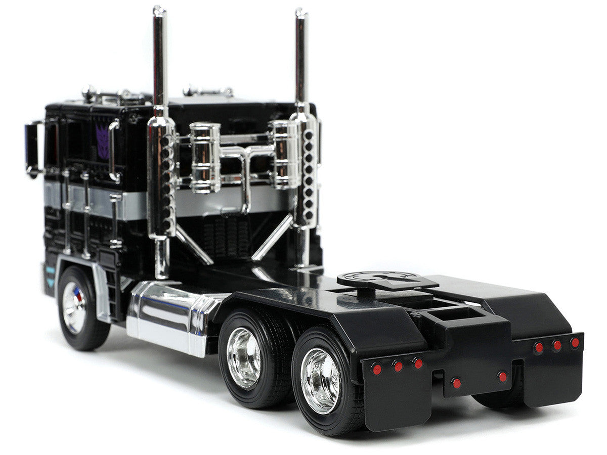 Decepticon Nemesis Prime with Robot on Chassis "Transformers" TV Series "Hollywood Rides" Series 1/24 Diecast Model by Jada LuxuryLifeWay Online Store