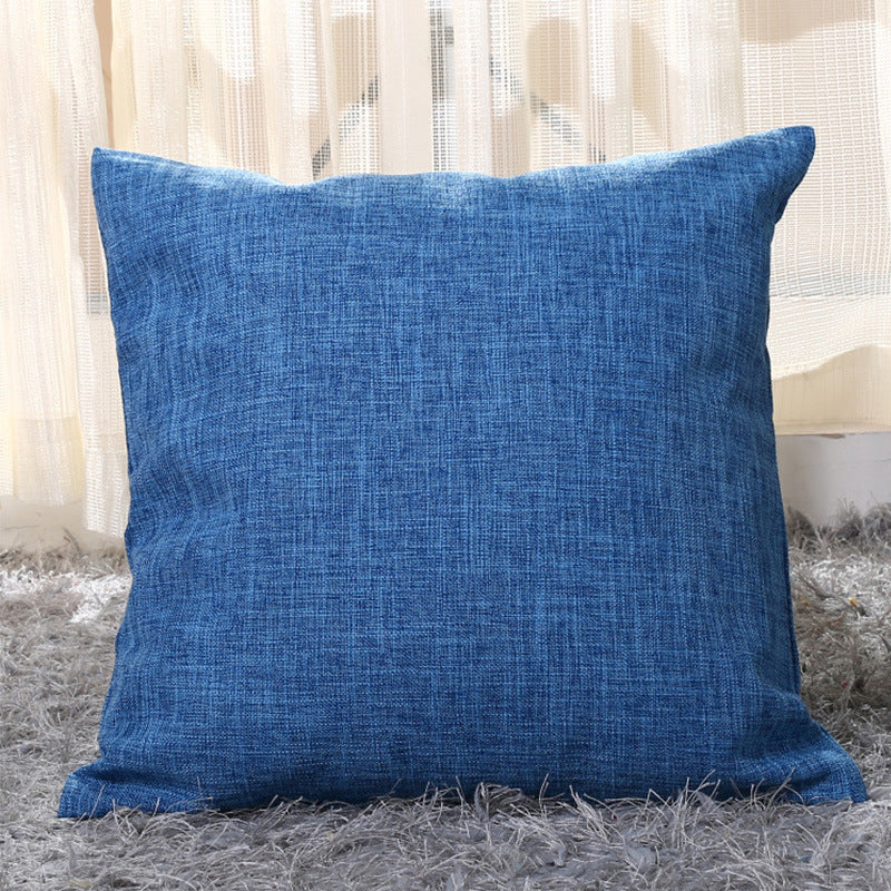 Solid color pillow cushion sofa cushion pillowcase