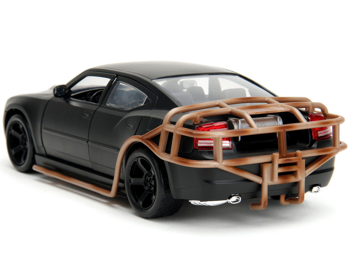 2006 Dodge Charger Matt Black with Outer Cage "Fast & Furious" Movie 1/24 Diecast Model Car by Jada LuxuryLifeWay Online Store