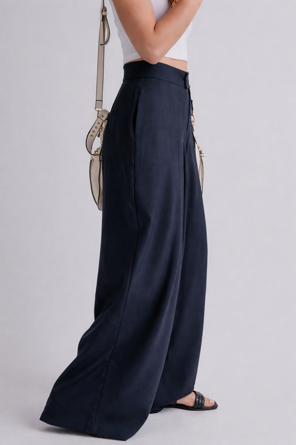 Salma Pleated Wide Leg Pants LuxuryLifeWay Online Store