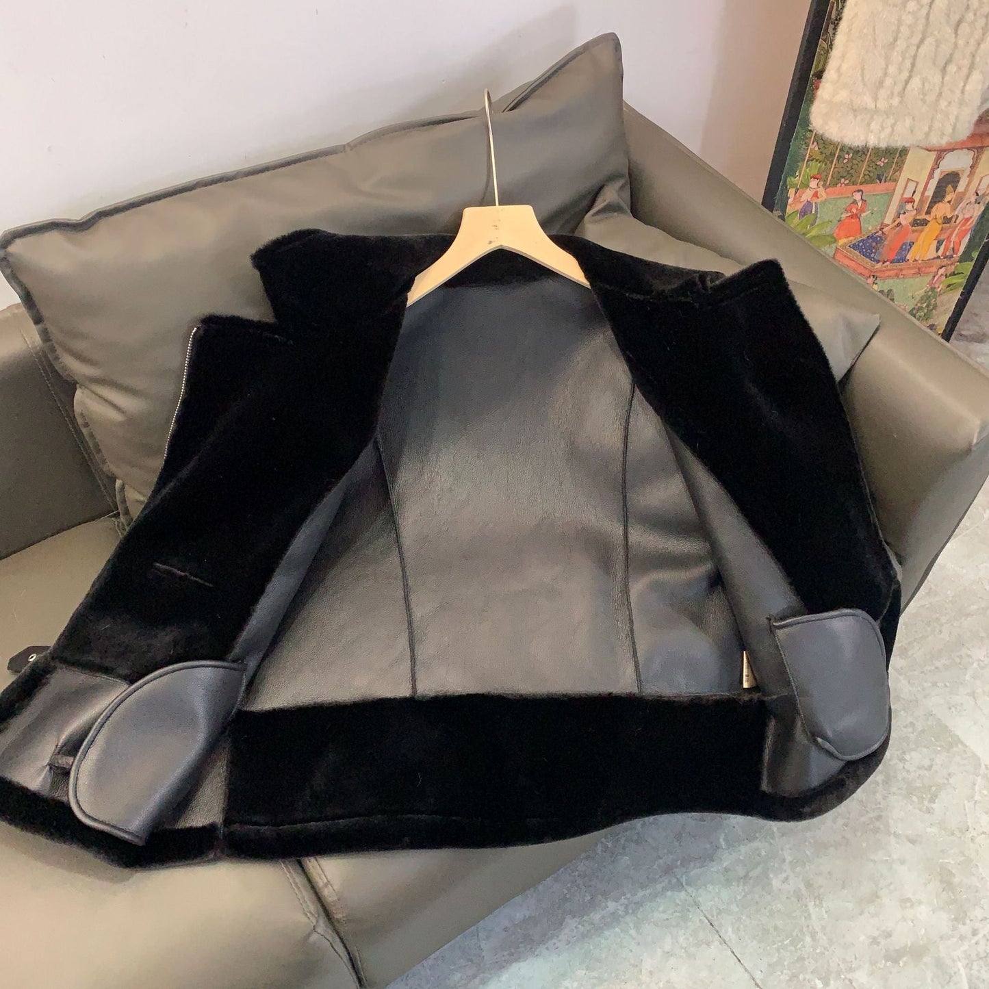 Women's Locomotive Environmental Fur Coat Best YouTube Store