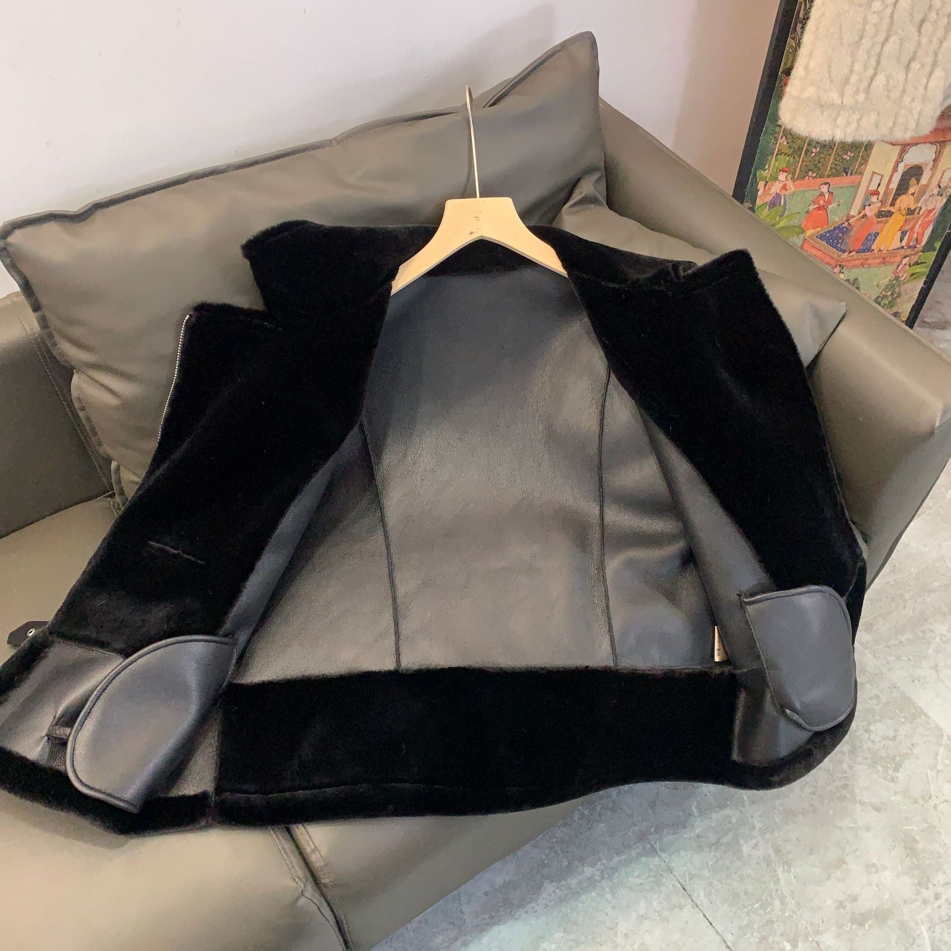 Women's Locomotive Environmental Fur Coat Best YouTube Store