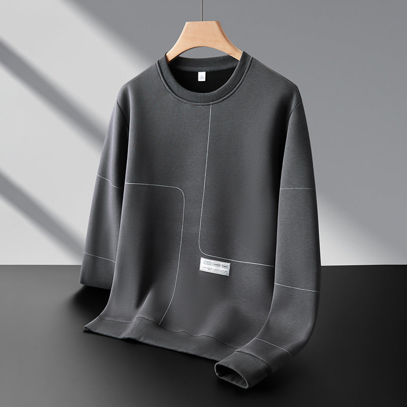 Men's Loose Round Neck Casual Versatile Pullover Sweatshirt LadyShow.Store
