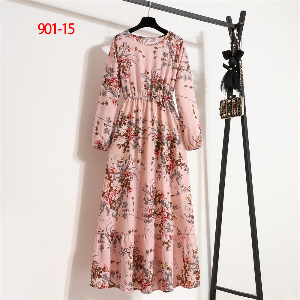 Women's Figure-flattering Floral A-line Skirt LadyShow.Store