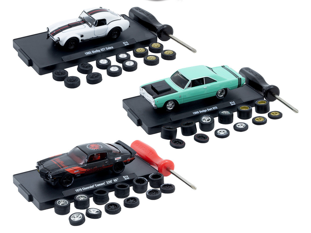 "Auto Wheels" 3 piece Car Set Release 14 Limited Edition to 2368 pieces Worldwide 1/64 Diecast Model Cars by M2 Machines LuxuryLifeWay Online Store