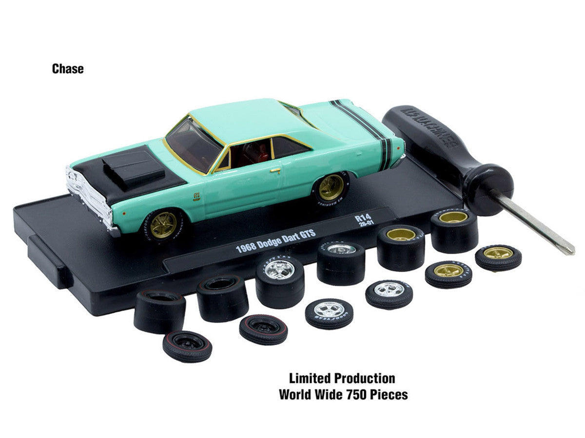 "Auto Wheels" 3 piece Car Set Release 14 Limited Edition to 2368 pieces Worldwide 1/64 Diecast Model Cars by M2 Machines LuxuryLifeWay Online Store