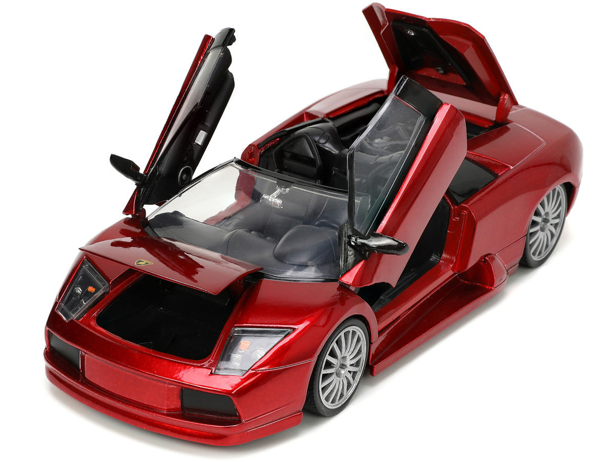 Lamborghini Murcielago Roadster Red Metallic "Hyper-Spec" Series 1/24 Diecast Model Car by Jada LuxuryLifeWay Online Store