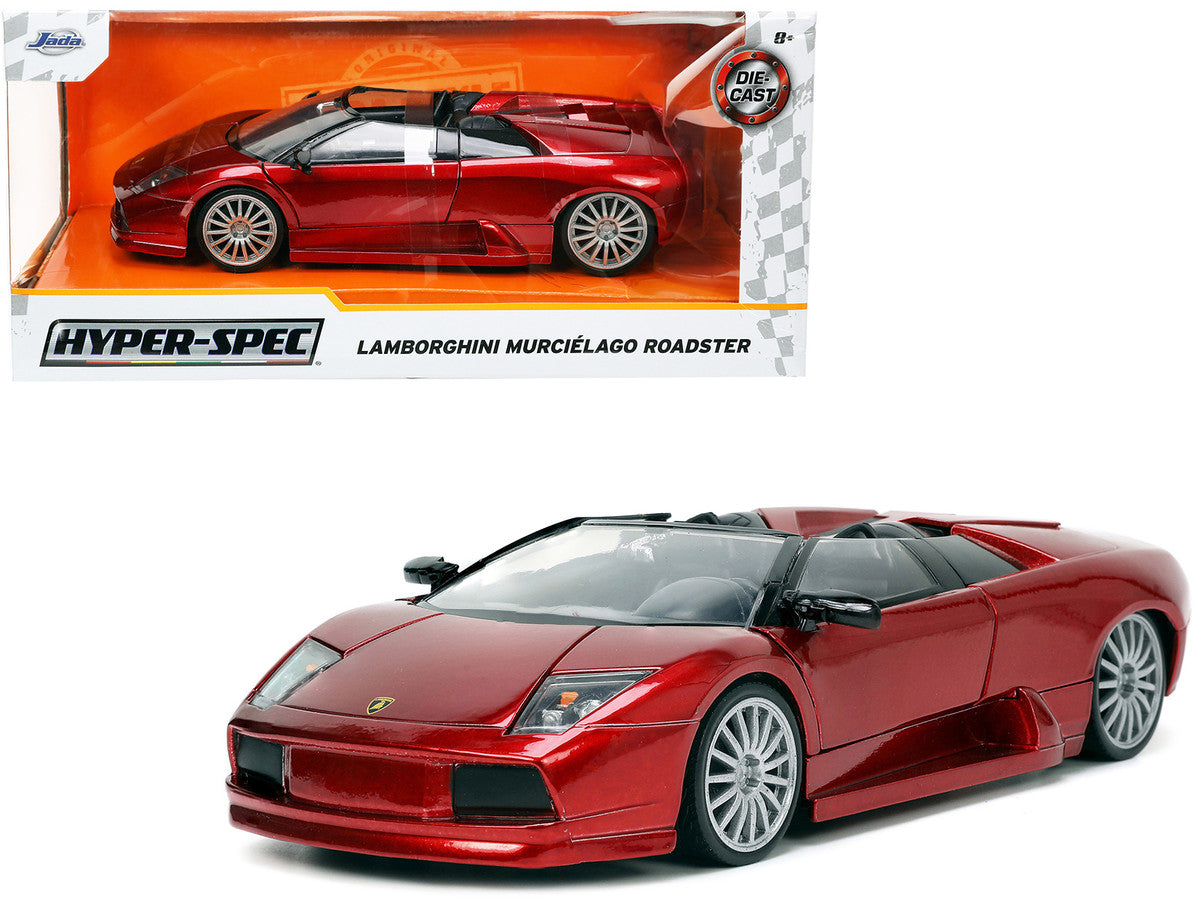 Lamborghini Murcielago Roadster Red Metallic "Hyper-Spec" Series 1/24 Diecast Model Car by Jada LuxuryLifeWay Online Store