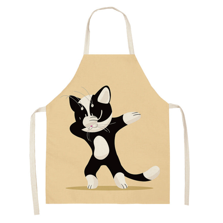Explosive Animal Animation Multifunctional Kitchen Apron Cotton And Linen Apron PearlNestDecor.com