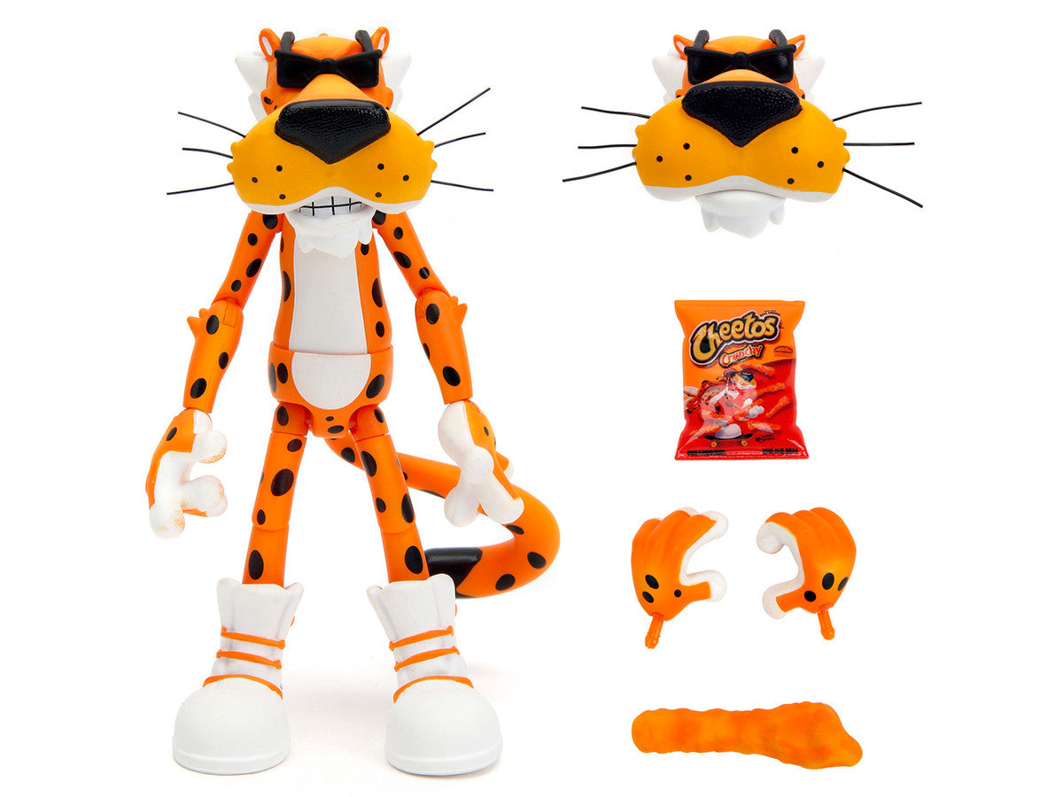 Chester Cheetah 5.5" Figure with Accessories and Alternate Head and Hands "Cheetos Crunchy" model by Jada LuxuryLifeWay Online Store