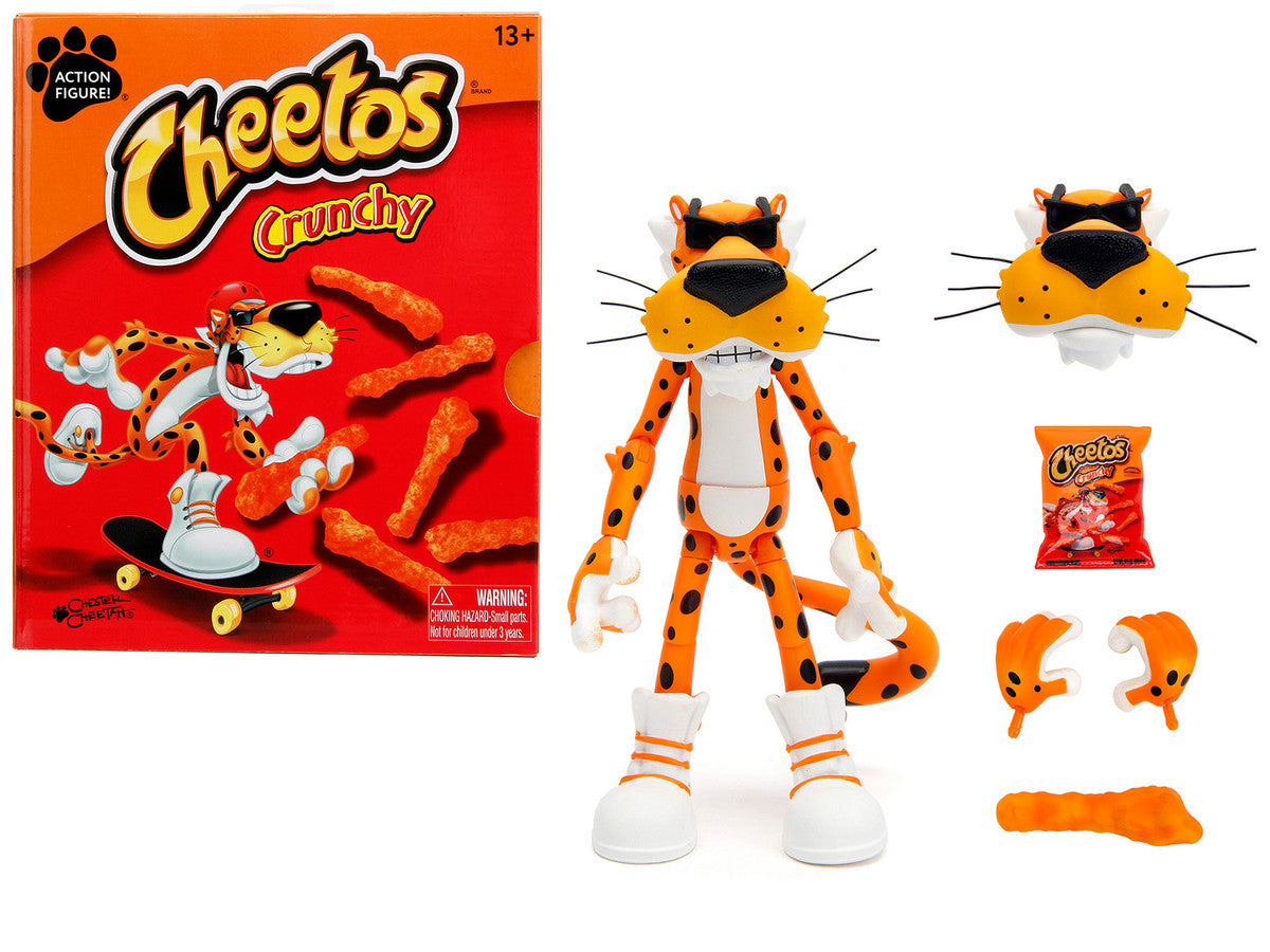 Chester Cheetah 5.5" Figure with Accessories and Alternate Head and Hands "Cheetos Crunchy" model by Jada LuxuryLifeWay Online Store