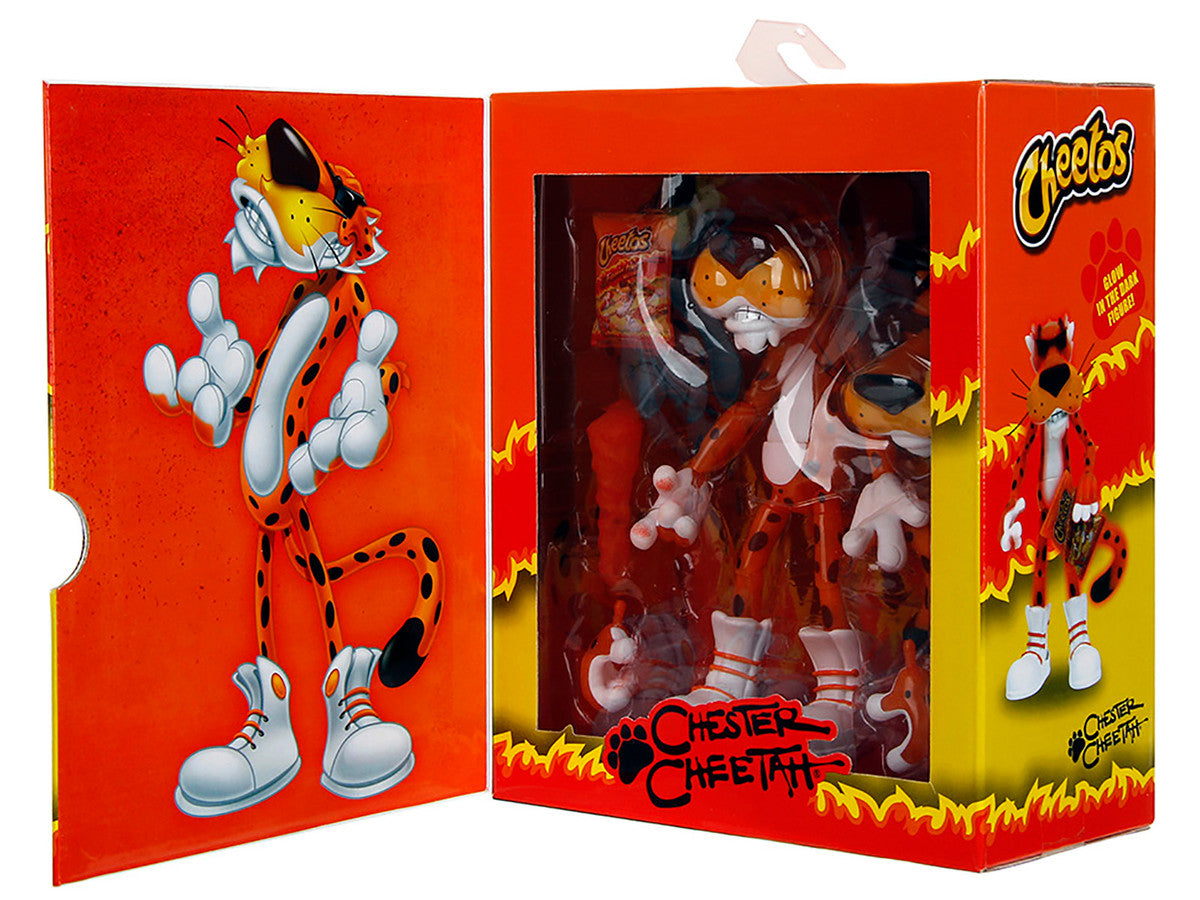 Chester Cheetah 5.5" Glow-in-the-Dark Figure with Accessories and Alternate Head and Hands "Flamin' Hot Cheetos Crunchy" Model by Jada LuxuryLifeWay Online Store