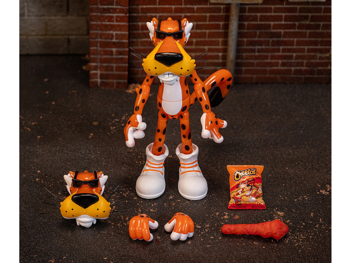 Chester Cheetah 5.5" Glow-in-the-Dark Figure with Accessories and Alternate Head and Hands "Flamin' Hot Cheetos Crunchy" Model by Jada LuxuryLifeWay Online Store