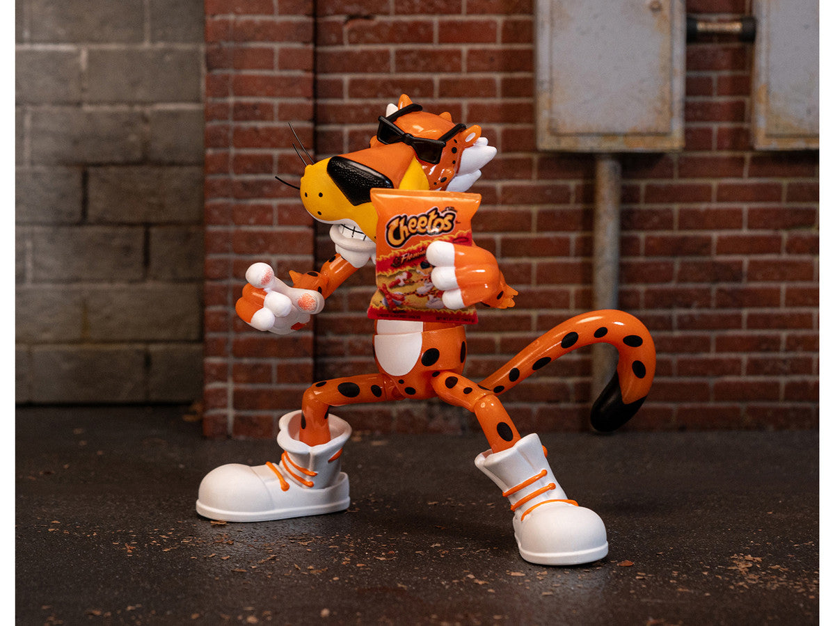 Chester Cheetah 5.5" Glow-in-the-Dark Figure with Accessories and Alternate Head and Hands "Flamin' Hot Cheetos Crunchy" Model by Jada LuxuryLifeWay Online Store