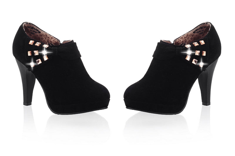 Round toe high heels LadyShow.Store