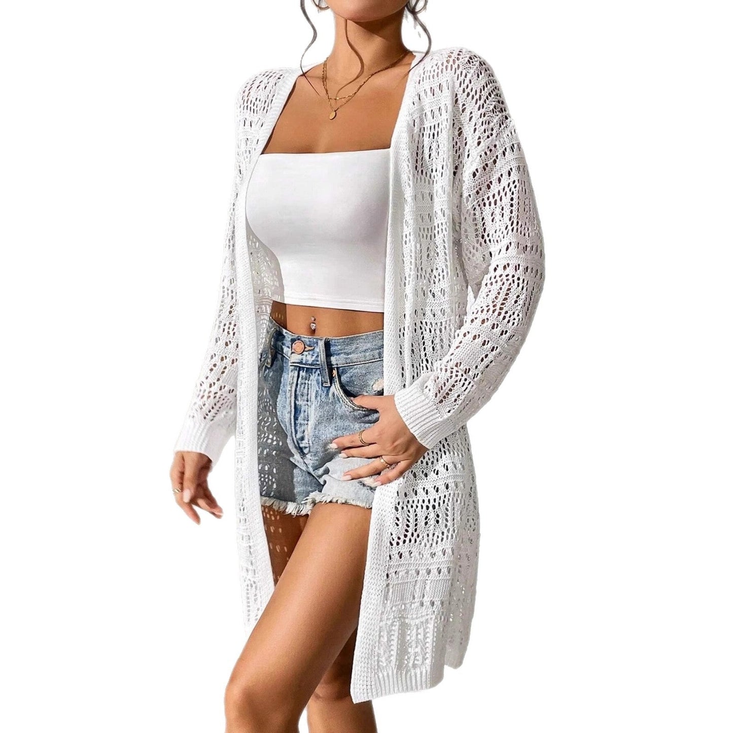 Summer New Solid Color Knitted Sweater Women LadyShow.Store