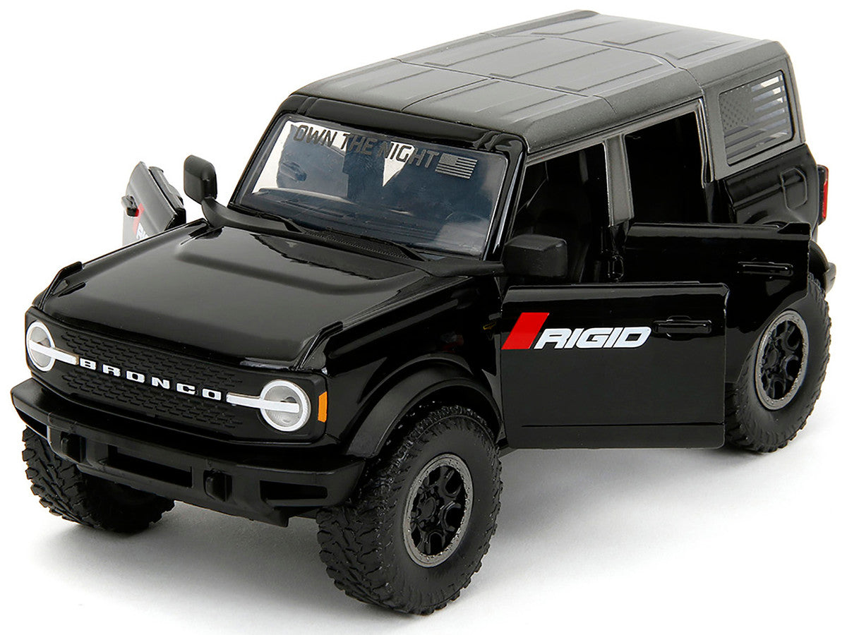 2021 Ford Bronco Badlands Black "Rigid" with Extra Wheels "Just Trucks" Series 1/24 Diecast Model Car by Jada LuxuryLifeWay Online Store