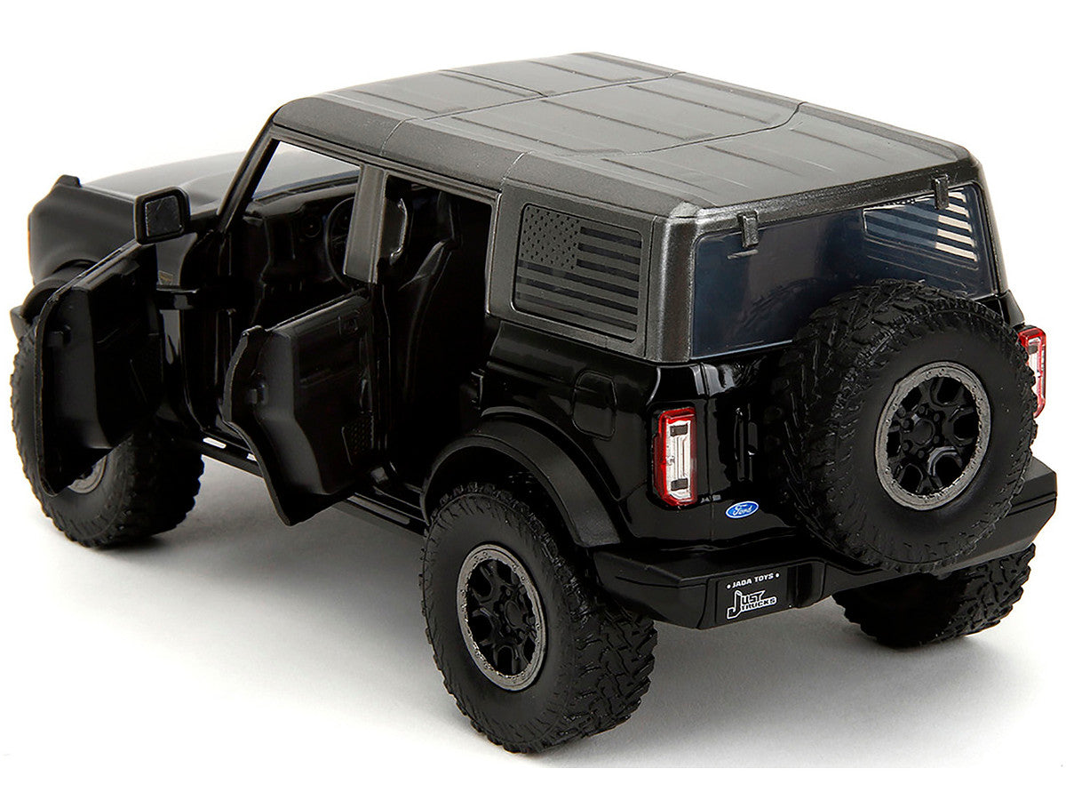 2021 Ford Bronco Badlands Black "Rigid" with Extra Wheels "Just Trucks" Series 1/24 Diecast Model Car by Jada LuxuryLifeWay Online Store