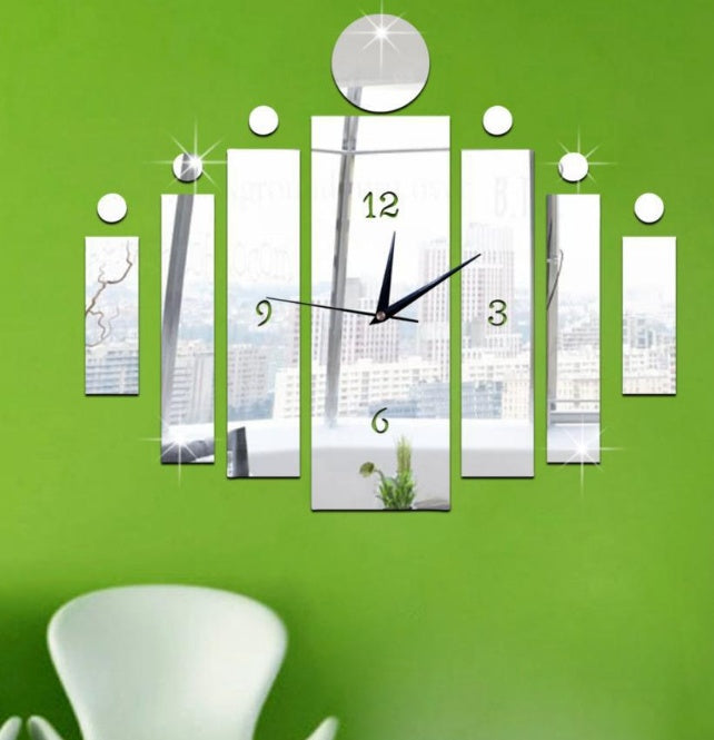 Creative DIY Clock Wall Stickers PearlNestDecor.com