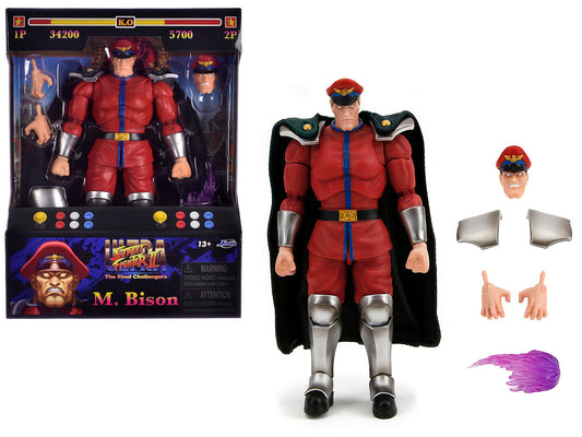 M. Bison 6" Moveable Figure with Accessories and Alternate Head and Hands "Ultra Street Fighter II: The Final Challengers" (2017) Video Game Model by Jada LuxuryLifeWay Online Store