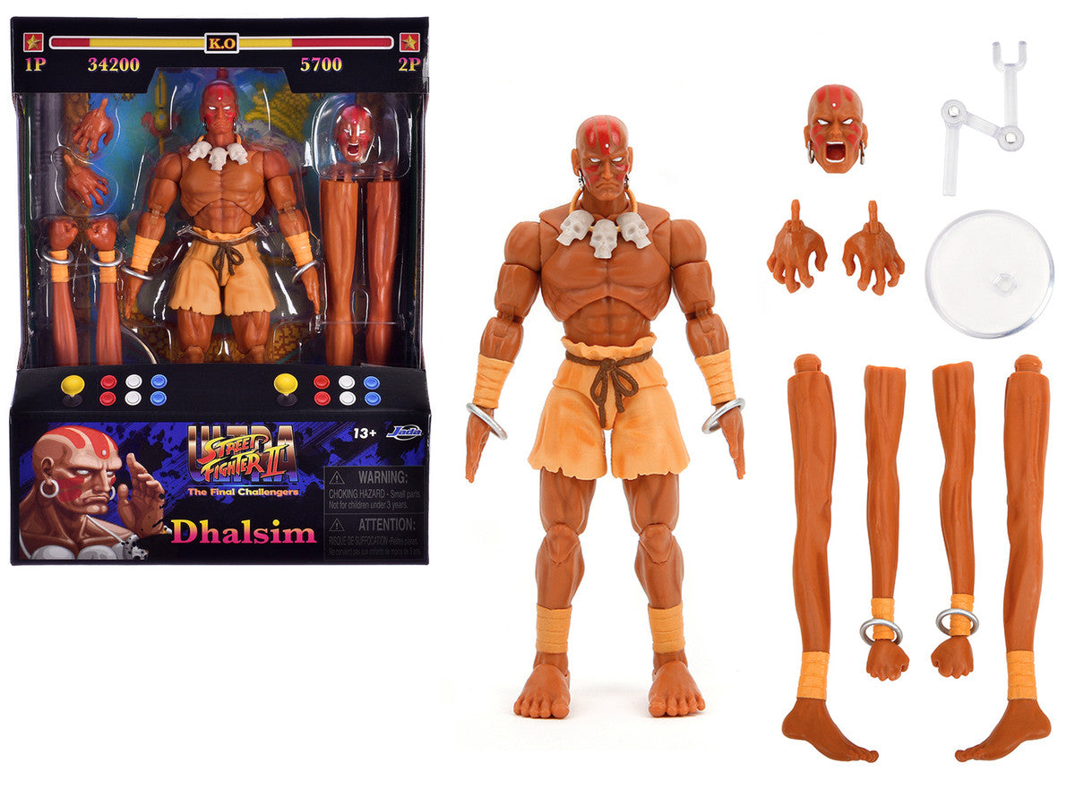 Dhalsim 6" Moveable Figure with Alternate Head and Limbs "Ultra Street Fighter II: The Final Challengers" (2017) Video Game Model by Jada LuxuryLifeWay Online Store