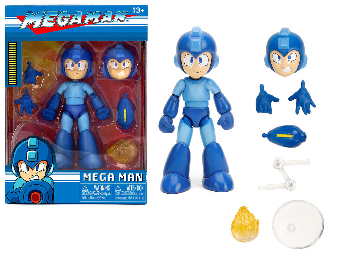Mega Man 4.5" Moveable Figure with Accessories and Alternate Head and Hands "Mega Man" (1987) Video Game model by Jada LuxuryLifeWay Online Store