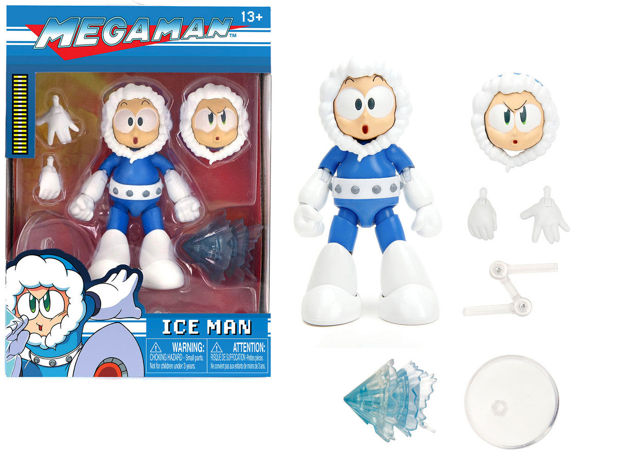 Ice Man 4" Moveable Figure with Accessories and Alternate Head and Hands "Mega Man" (1987) Video Game model by Jada LuxuryLifeWay Online Store