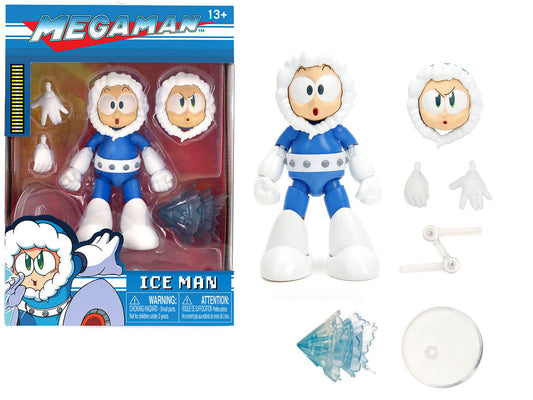 Ice Man 4" Moveable Figure with Accessories and Alternate Head and Hands "Mega Man" (1987) Video Game model by Jada LuxuryLifeWay Online Store