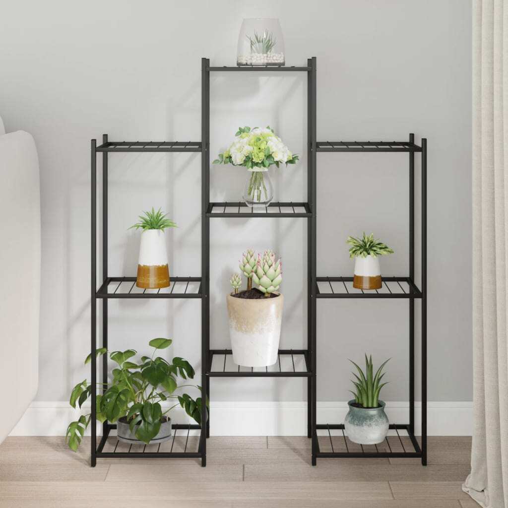 Flower Stand 32.7"x9.8"x39.4" Black Iron LuxuryLifeWay Online Store