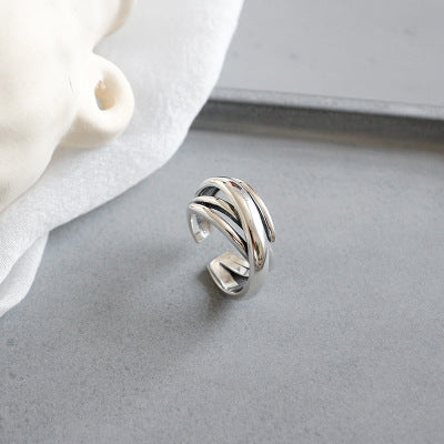 S925 Vintage Multilayer Wound Ring LadyShow.Store