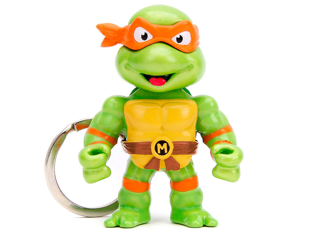 Set of 4 Diecast Figure Key Chains "Teenage Mutant Ninja Turtles" TV Series "Metalfigs" Series Diecast Models by Jada LuxuryLifeWay Online Store