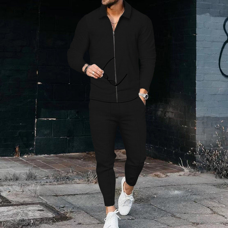 Fashion Zipper Cardigan Casual Sports Suit NorixaFashion.com