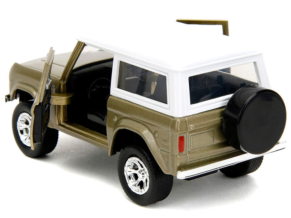 1973 Ford Bronco "Groot" Gold Metallic with White Top "Guardians of the Galaxy" "Hollywood Rides" Series 1/32 Diecast Car Model by Jada LuxuryLifeWay Online Store