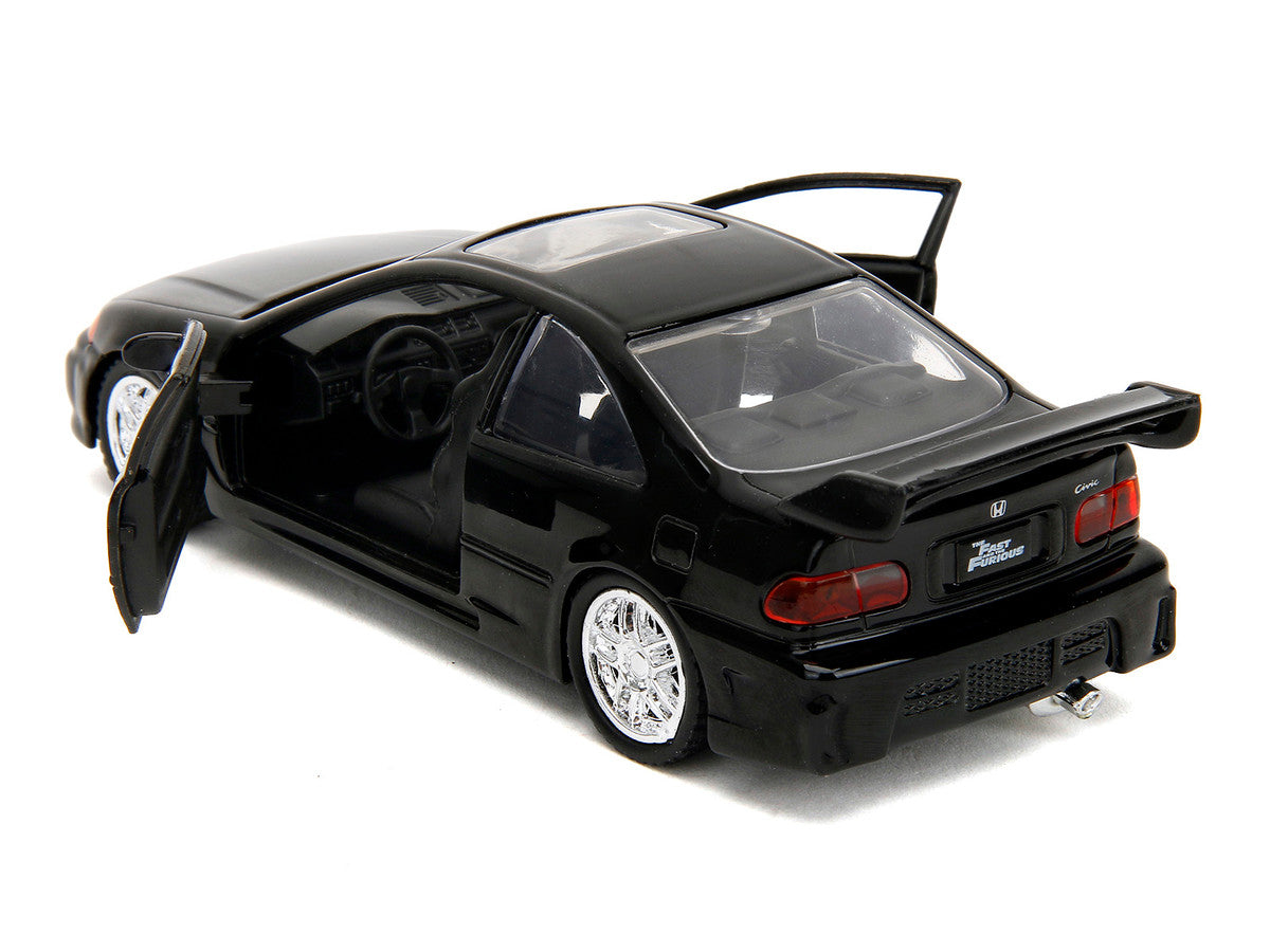 Heist Honda Civic EJ1 Black "The Fast and the Furious" (2001) Movie "Fast & Furious" Series 1/32 Diecast Model Car by Jada LuxuryLifeWay Online Store