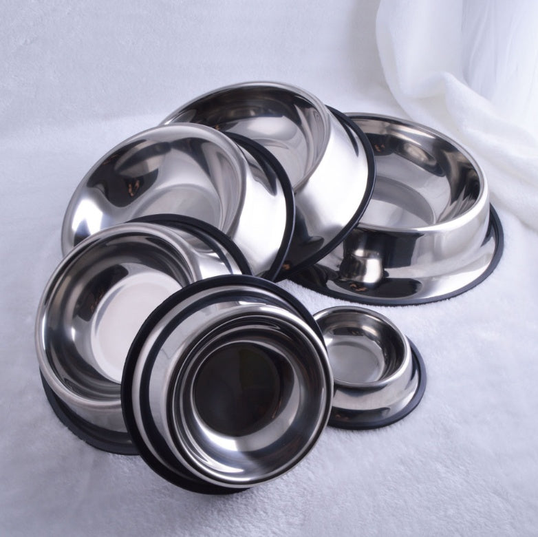 Classic Stainless Steel Bowls Pets Fashion