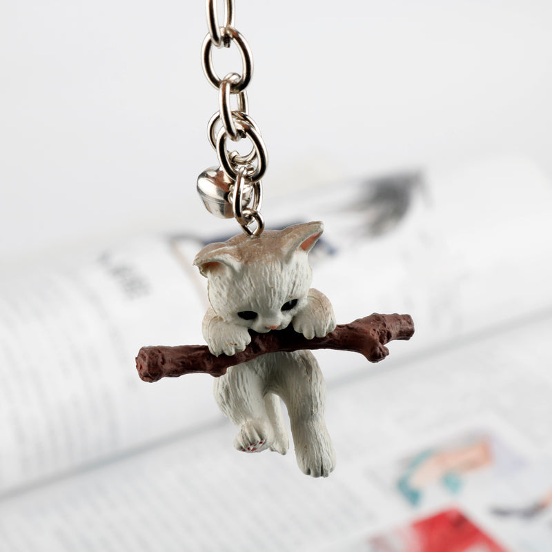 Keychain for holding tree branch cat doll LadyShow.Store