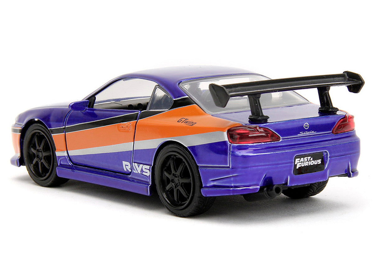 2001 Nissan Silvia S15 RHD (Right Hand Drive) Blue Metallic with Graphics "The Fast and the Furious: Tokyo Drift" (2006) Movie "Fast & Furious" Series 1/32 Diecast Car Model by Jada LuxuryLifeWay Online Store