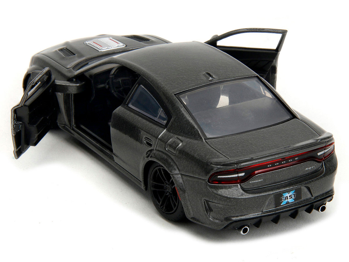 2021 Dodge Charger SRT Hellcat Gray Metallic "Fast X" (2023) Movie "Fast & Furious" Series 1/32 Diecast Model Car by Jada LuxuryLifeWay Online Store