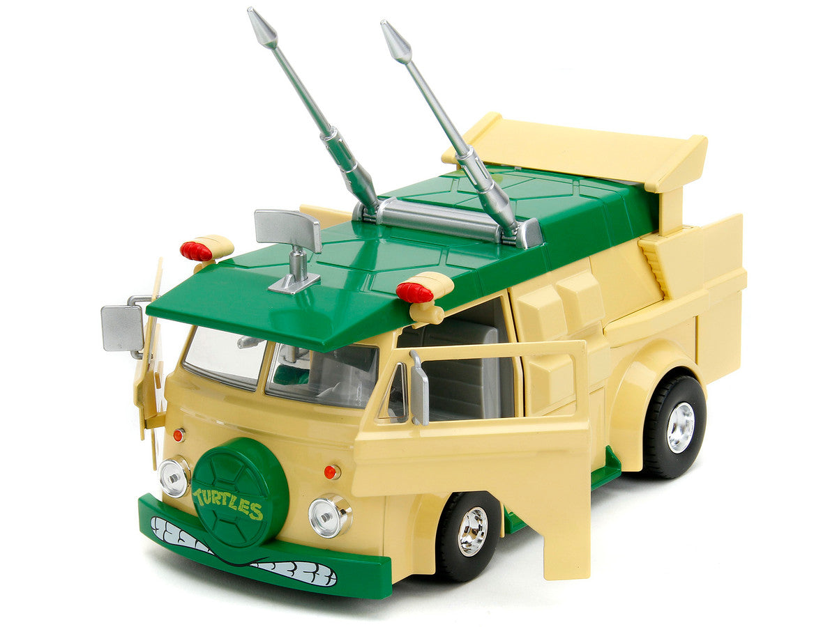 Party Wagon Green and Beige and Donatello Diecast Figure "Teenage Mutant Ninja Turtles" "Hollywood Rides" Series Diecast Model by Jada LuxuryLifeWay Online Store