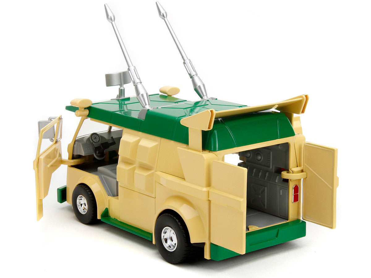 Party Wagon Green and Beige and Donatello Diecast Figure "Teenage Mutant Ninja Turtles" "Hollywood Rides" Series Diecast Model by Jada LuxuryLifeWay Online Store