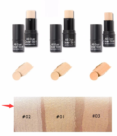 Three-Color Moisturizing Stick Cover Pimples Freckles Dark Circles Face Concealer