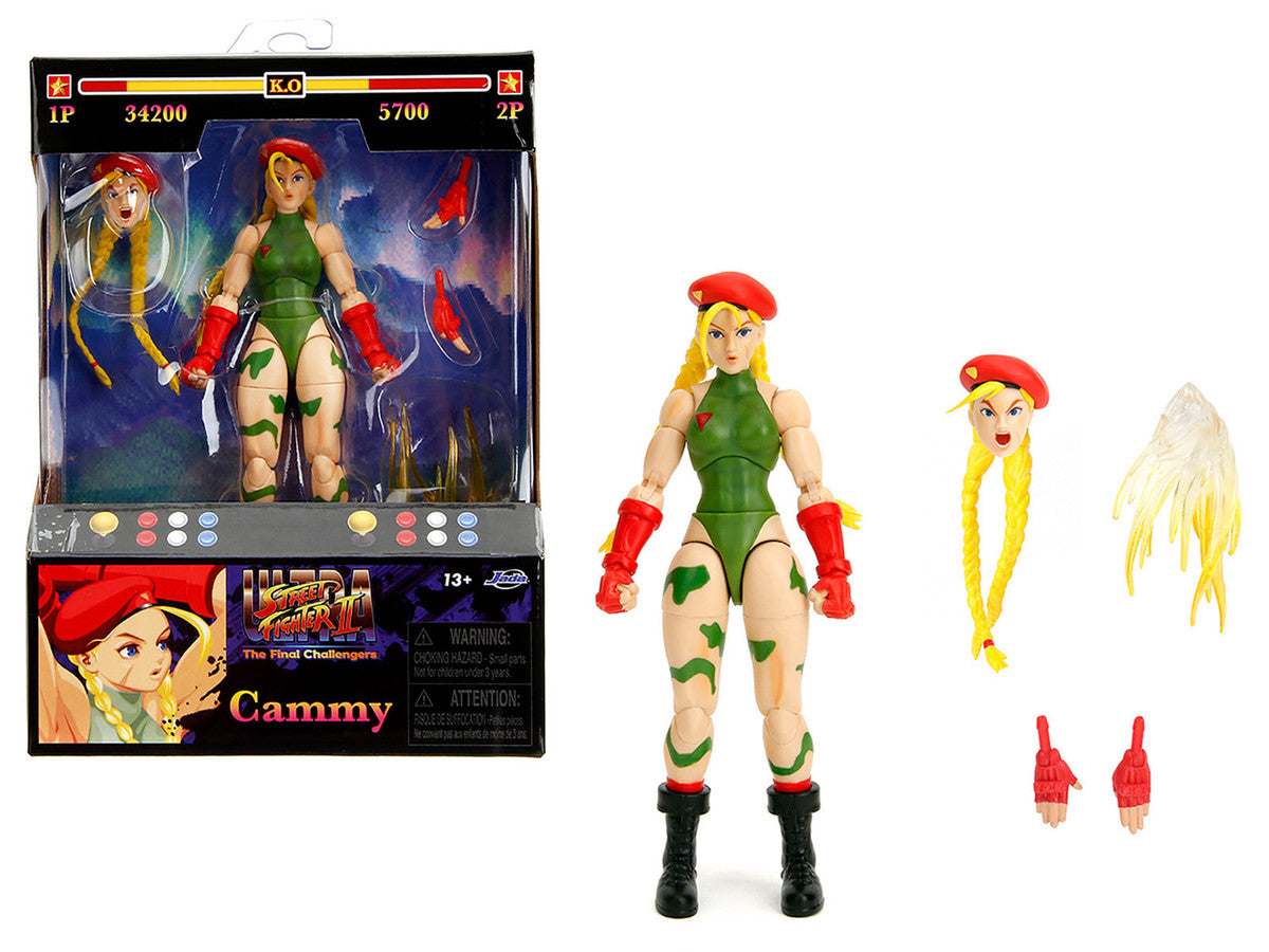 Cammy 6" Moveable Figure with Accessories and Alternate Head and Hands "Ultra Street Fighter II: The Final Challengers" (2017) Video Game Model by Jada LuxuryLifeWay Online Store
