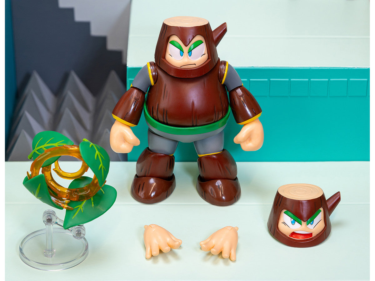Wood Man 5" Moveable Figure (Deluxe Version) with Accessories and Alternate Head and Hands "Mega Man" (1987) Video Game Model by Jada LuxuryLifeWay Online Store