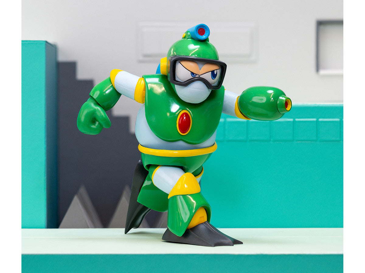 Bubble Man 5" Moveable Figure (Deluxe Version) with Accessories and Alternate Head and Hands "Mega Man" (1987) Video Game Model by Jada LuxuryLifeWay Online Store