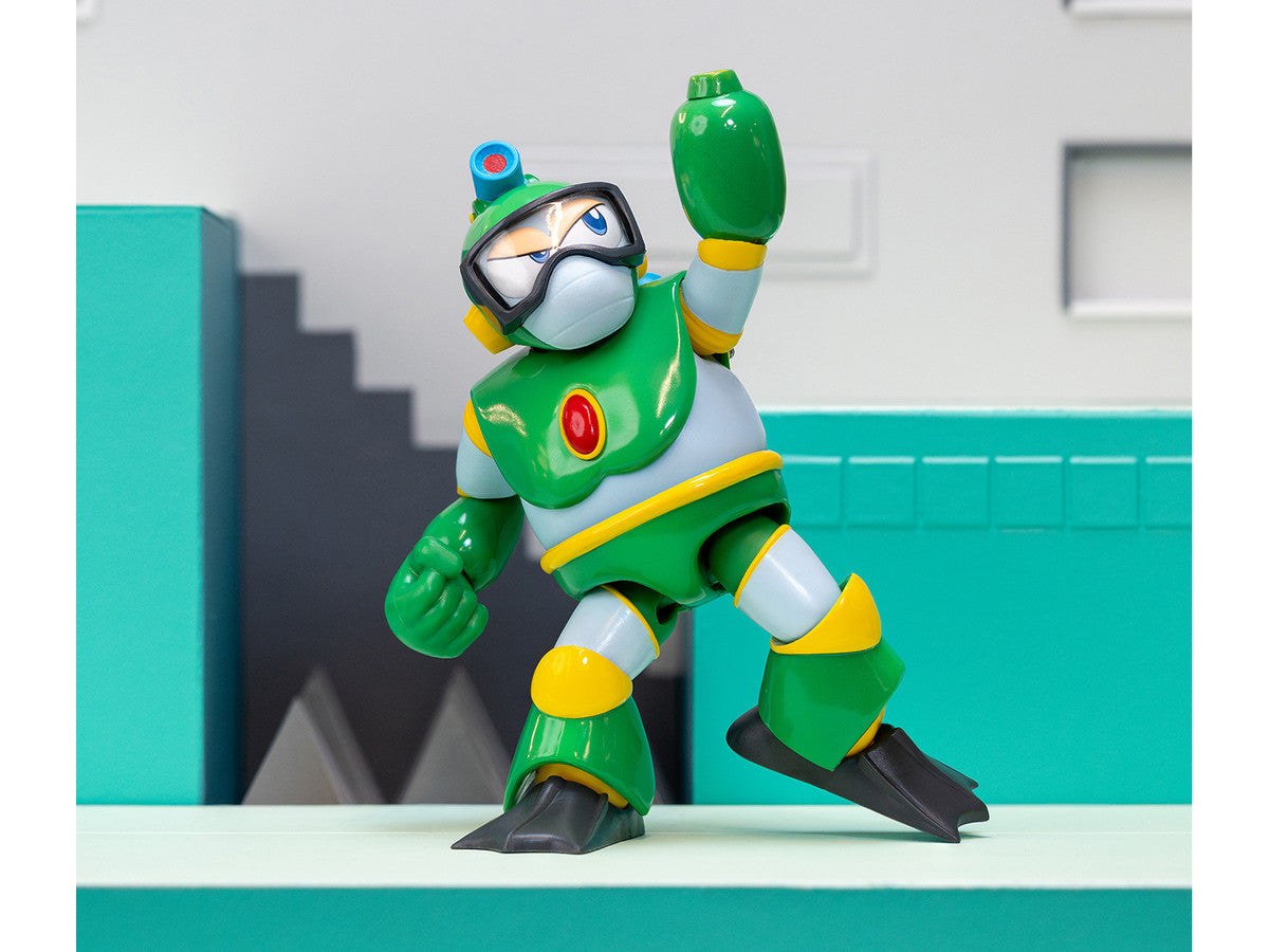 Bubble Man 5" Moveable Figure (Deluxe Version) with Accessories and Alternate Head and Hands "Mega Man" (1987) Video Game Model by Jada LuxuryLifeWay Online Store