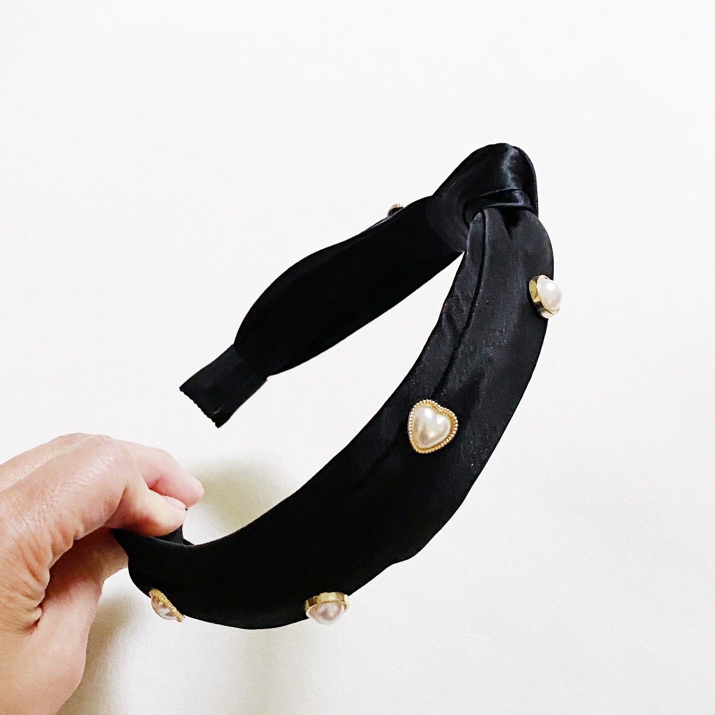 Liz Heart Embellished Headband LadyShow.Store