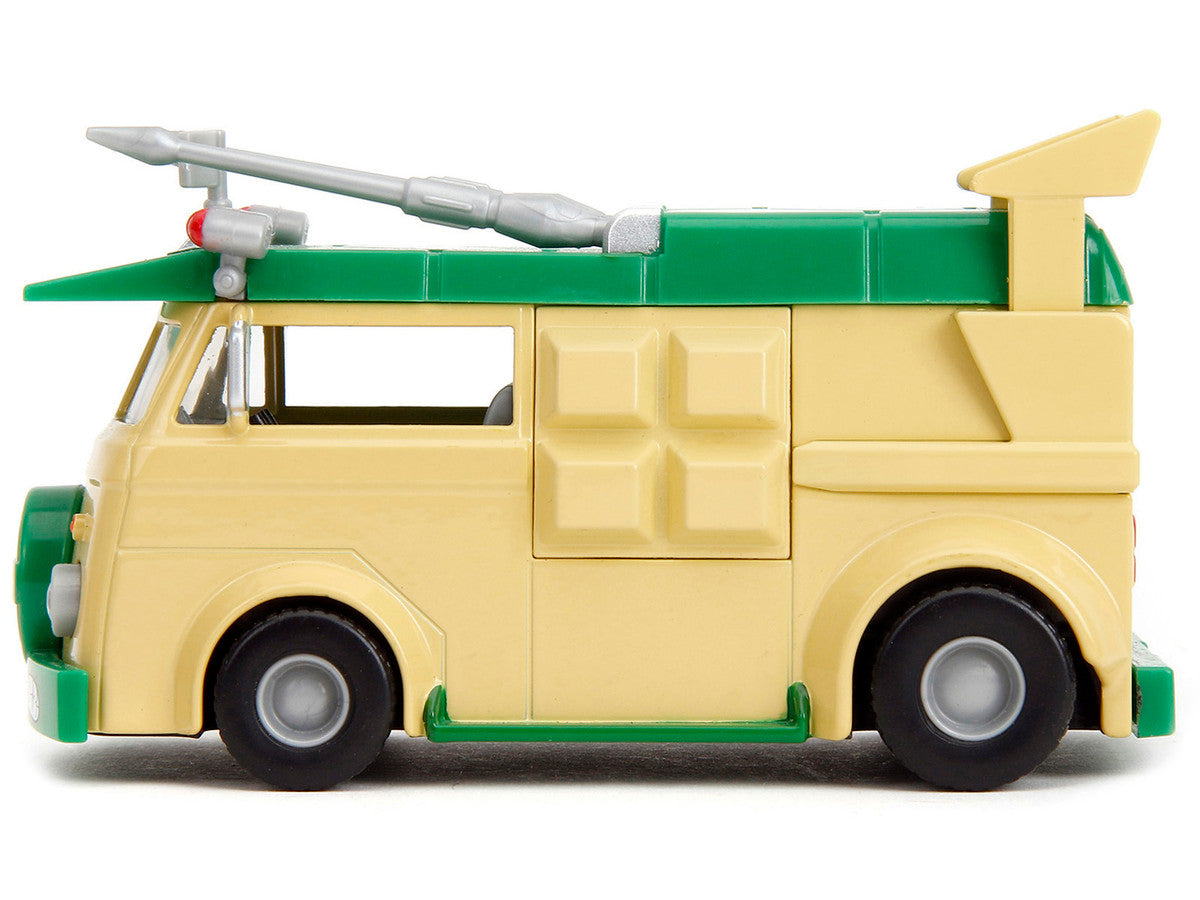 Party Wagon Green and Beige "Teenage Mutant Ninja Turtles" "Hollywood Rides" Series Diecast Model Car by Jada LuxuryLifeWay Online Store