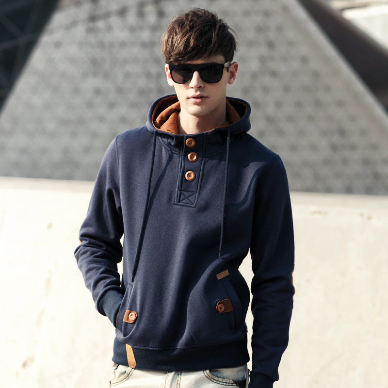 Casual Loose Hooded Student Men's Jacket