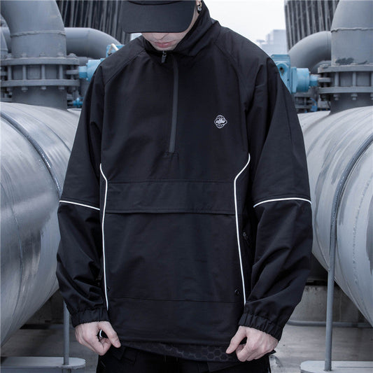 reflective half zipper jacket Best YouTube Store