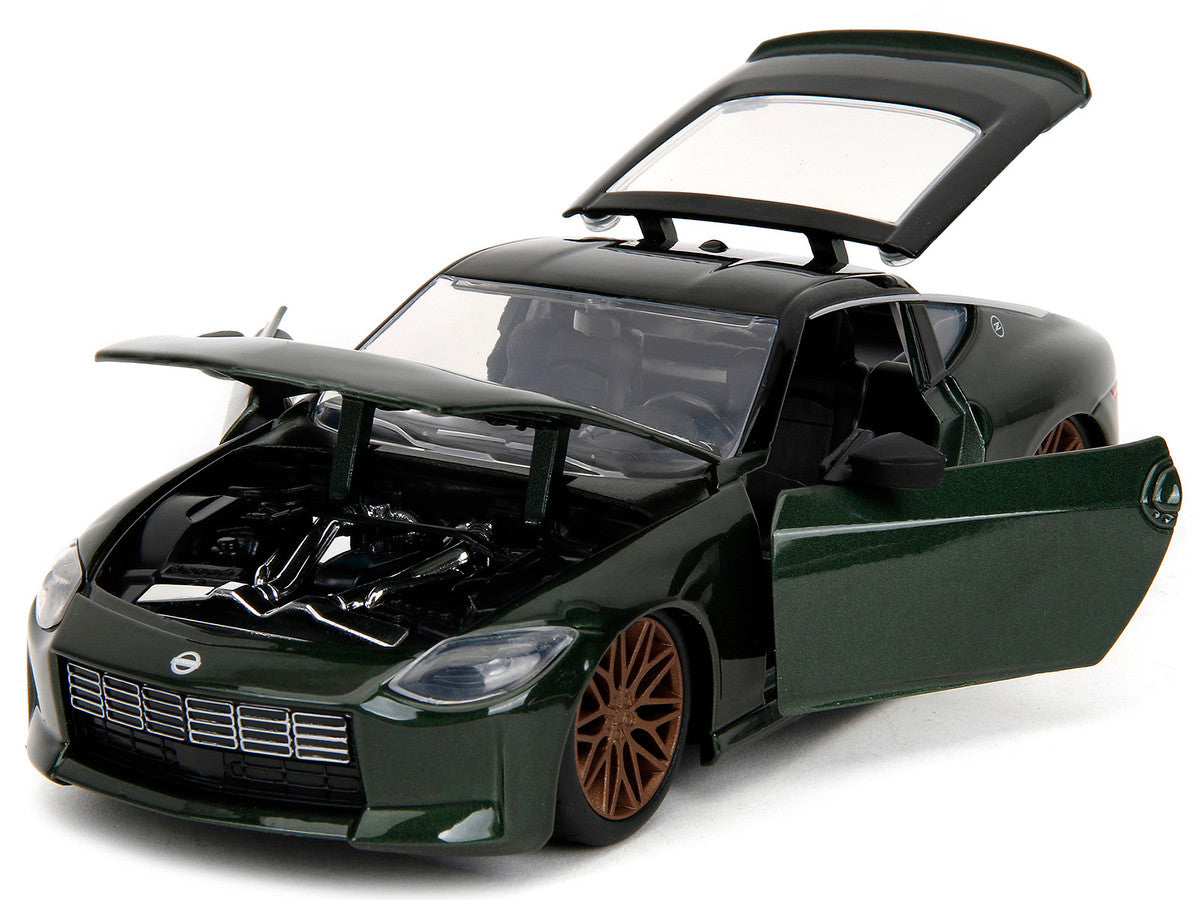 2023 Nissan Z Dark Green Metallic with Black Top "Fast X" (2023) Movie "Fast & Furious" Series 1/24 Diecast Model Car by Jada LuxuryLifeWay Online Store